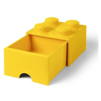 Lego® úložný box 250x252x181 se šuplíkem žlutý