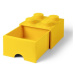Lego® úložný box 250x252x181 se šuplíkem žlutý