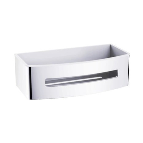 Polička SAT chrom/bílá SATDPOLCHB