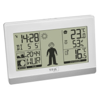 Domácí meteostanice s předpovědí počasí a postavičkou TFA 35.1159.02 WEATHER BOY - bílá