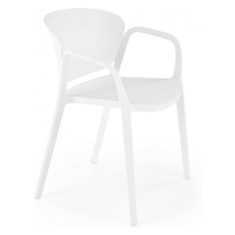 Stohovatelná jídelní židle K491 Bílá,Stohovatelná jídelní židle K491 Bílá Halmar