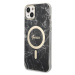 Guess GUBPP14MHMEACSK sada nabíječky MagSafe a pouzdra na iPhone 14 PLUS 6.7" black Marble MagSa