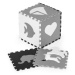 ECOTOYS Pěnové puzzle s 36 dílky ANIM černo-bílé