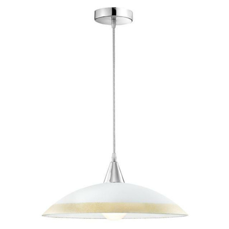 NOVA LUCE závěsné svítidlo VERONA závěsné svítidlo chromovaný kov bílé sklo a zlatá E27 1x12W 73