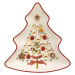 Červeno-bílá porcelánová servírovací mísa ve tvaru vánočního stromečku Villeroy & Boch Tree, 17,