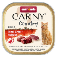 Výhodné balení Animonda Carny Country Adult 64 x 100 g - hovězí, kachní, sobí
