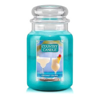 Country Candle Svíčka ve skleněné dóze, Kokosový nápoj, 680 g