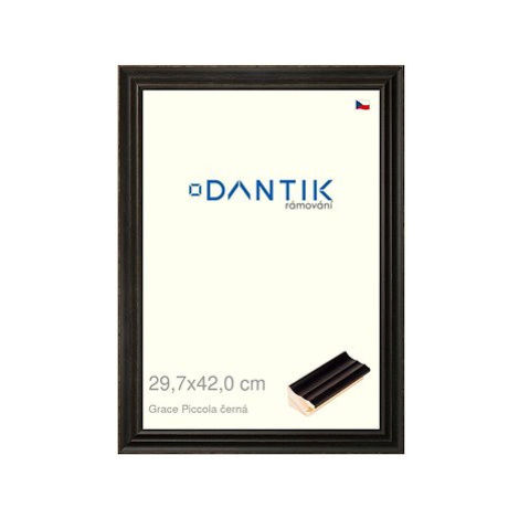 DANTIK rámeček 29,7 × 42, Grace Piccola černý plexi čiré