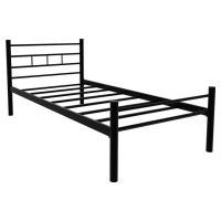 Černá kovová dvoulůžková postel s roštem 90x200 cm K70 – Kalune Design