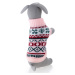 Vsepropejska Janet růžový svetr pro psa Délka zad (cm): 19, Obvod hrudníku: 24 - 34 cm