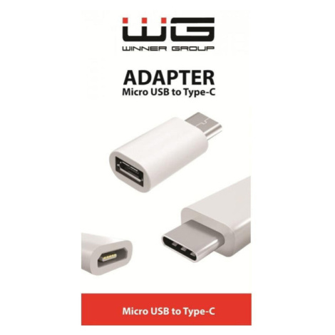 Adaptér WG Micro USB na USB-C, bílá Winner Group