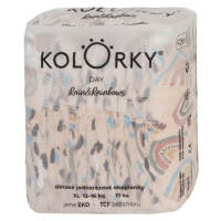 KOLORKY DAY Jednorázové EKO plenky déšť & duhy XL(12-16 kg) 17 kusů