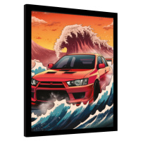 Obraz na zeď - Wave Collection - Wave Cars Evo, 34.3 × 44.5 cm