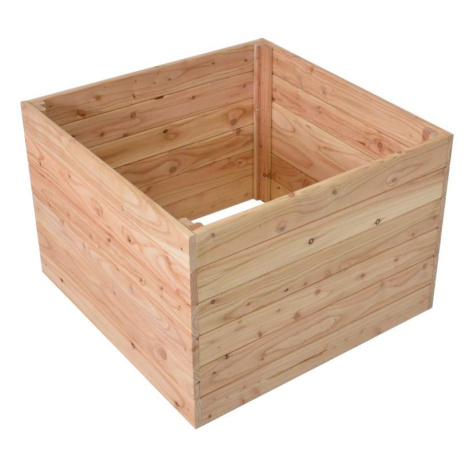 ROJAPLAST Záhon vyvýšený Premium, dřevo, modřín 70 × 70 × 50 cm