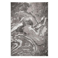 Flair Rugs Kusový koberec Eris Marbled Silver 300 × 400 cm