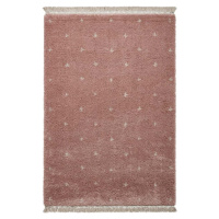 Růžový koberec Think Rugs Boho Dots, 120 x 170 cm