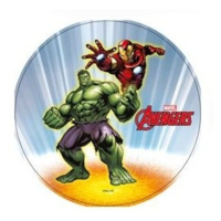 Jedlý papír kulatý - Marvel - Avengers - Halk + Iron man