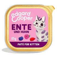 Edgard & Cooper Paté Kitten, kachna a kuře z volného chovu 8 × 85 g