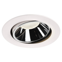 SLV BIG WHITE NUMINOS MOVE DL XL vnitřní LED zápustné stropní svítidlo bílá/chrom 4000 K 40° oto
