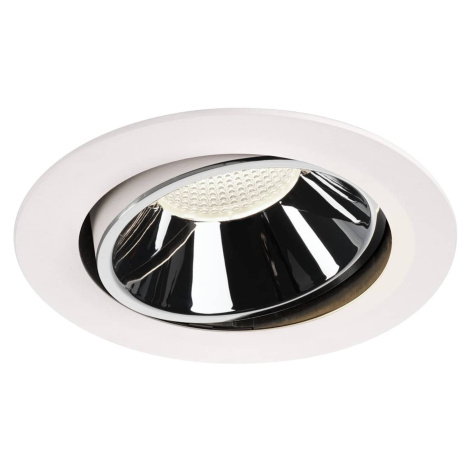 SLV BIG WHITE NUMINOS MOVE DL XL vnitřní LED zápustné stropní svítidlo bílá/chrom 4000 K 40° oto