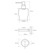 SAPHO XR103 X-Round dávkovač mýdla Mini 200 ml, chrom