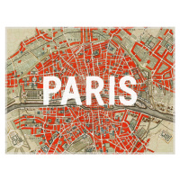 Mapa Paris Map - Historical & Vintage Maps, 40 × 30 cm