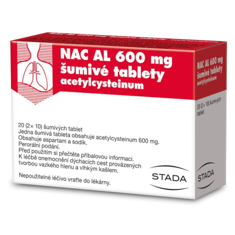 NAC AL 600 mg 20 šumivých tablet