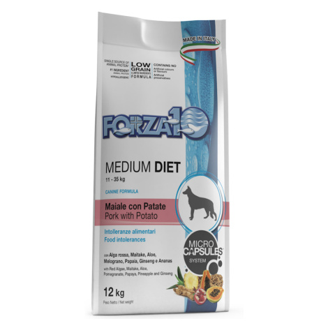 Forza 10 Medium Diet Low Grain s vepřovým - výhodné balení: 2 x 12 kg Forza10 Maintenance Dog