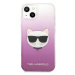 Karl Lagerfeld KLHCP13SCTRP hard silikonové pouzdro iPhone 13 Mini 5.4" pink Choupette Head