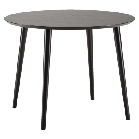 Černý jídelní stůl Woodman Cloyd, ø 100 cm