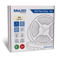 McLED Set LED pásek 2m, WW, 9,6W/m