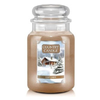 Country Candle Svíčka ve skleněné dóze, Útulná chata, 680 g