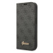 Pouzdro Guess GUBKP14XHG4SHK iPhone 14 Pro Max 6,7" black book 4G Vintage Gold Logo (GUBKP14XHG4