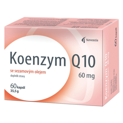 NOVENTIS Koenzym Q10 60 mg se sezamovým olejem 60 kapslí