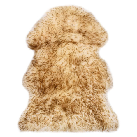 vidaXL Koberec z ovčí kůže 60 x 90 cm hnědý žíhaný