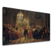 Obraz na plátně Adolph Menzel - Frederick Velký hraje na flétnu v Sanssouci