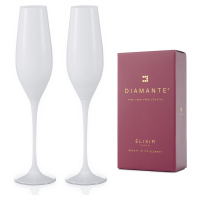 Diamante bílé sklenice na šampaňské Spirit 210 ml 2KS