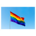 Fotografie Rainbow LGBTQI flag waving in the wind, Alexander Spatari, (40 x 26.7 cm)