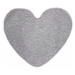 Vopi koberce Kusový koberec Eton šedý srdce - 100x120 srdce cm
