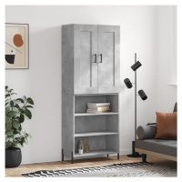 vidaXL Skříň highboard betonově šedá 69,5x34x180 cm kompozitní dřevo