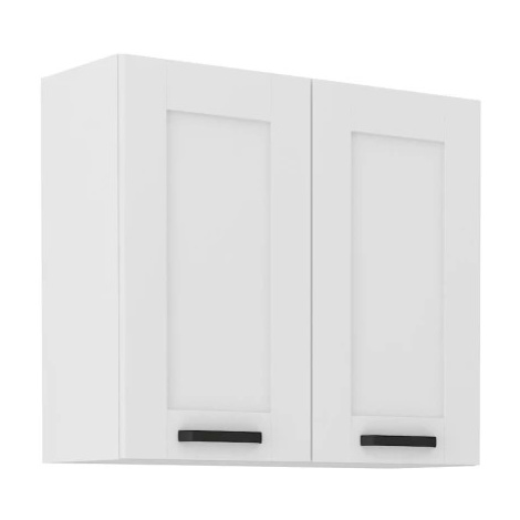 Horní kuchyňská skříňka Luna, 80 cm, bílá Asko