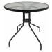 Kontrast Kulatý zahradní stolek MODERN 90 černý