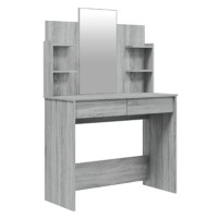 Shumee Toaletní stolek se zrcadlem šedý sonoma 96 × 40 × 142 cm