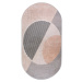 Pratelný koberec ve světle růžovo-krémové barvě 120x180 cm Oval – Vitaus