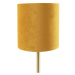 Stolní lampa mosaz se žlutým odstínem 20 cm - Simplo