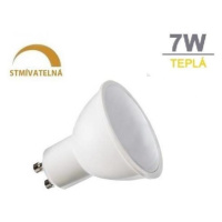 LED žárovka 7W 8xSMD2835 GU10 500lm teplá bílá STMÍVATELNÁ