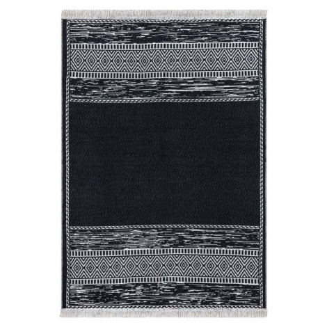 Černo-bílý bavlněný koberec Oyo home Duo, 80 x 150 cm Oyo Concept