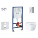 GROHE Solido Set předstěnové instalace, klozetu a sedátka Euro Ceramic Compact, softclose, Tripl