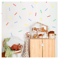 Samolepky do dětského pokoje - Pestrobarevné konfety