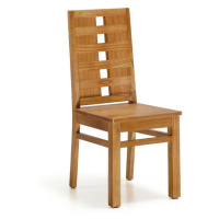 Estila Koloniální jídelní židle Madhu z masivního dřeva Mindi hnědé barvy 100cm